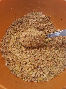 chopped nuts tossed sugar